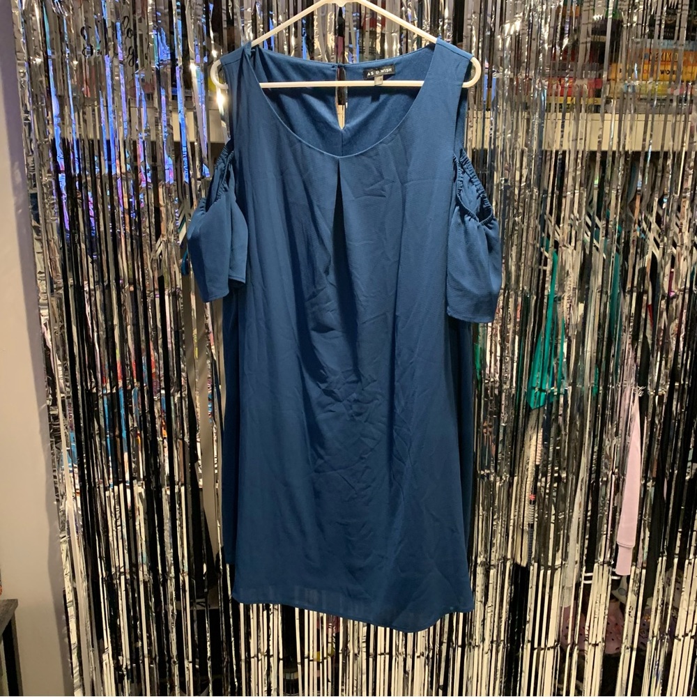 As U Wish Blue Cocktail Dress